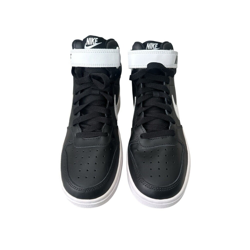 Big Kid's Nike Court Borough Mid 2 (GS) Black/White CD7782 010 Youth 7 - Picture 3 of 8